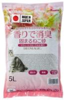 Pets One Deomagic цветочный минеральный комкующийся 5 л